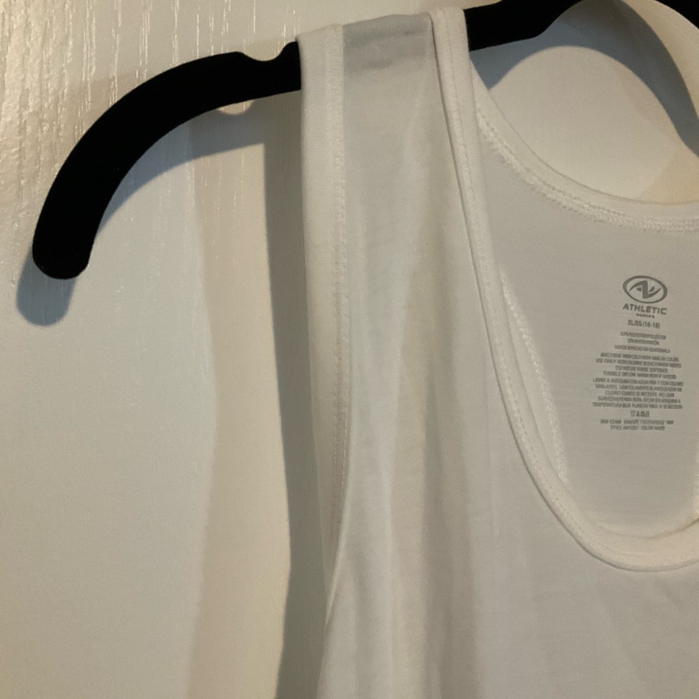 Athletic Works White Racerback Tank - Picture 3 of 8